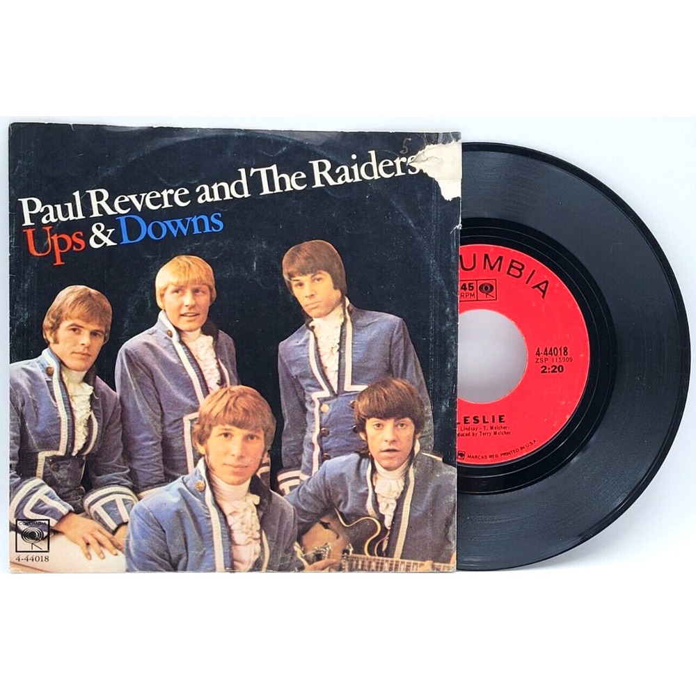 PAUL REVERE & THE RAIDERS - LESLIE / UPS AND DOWNS -  ROCK‎ 45 & PS